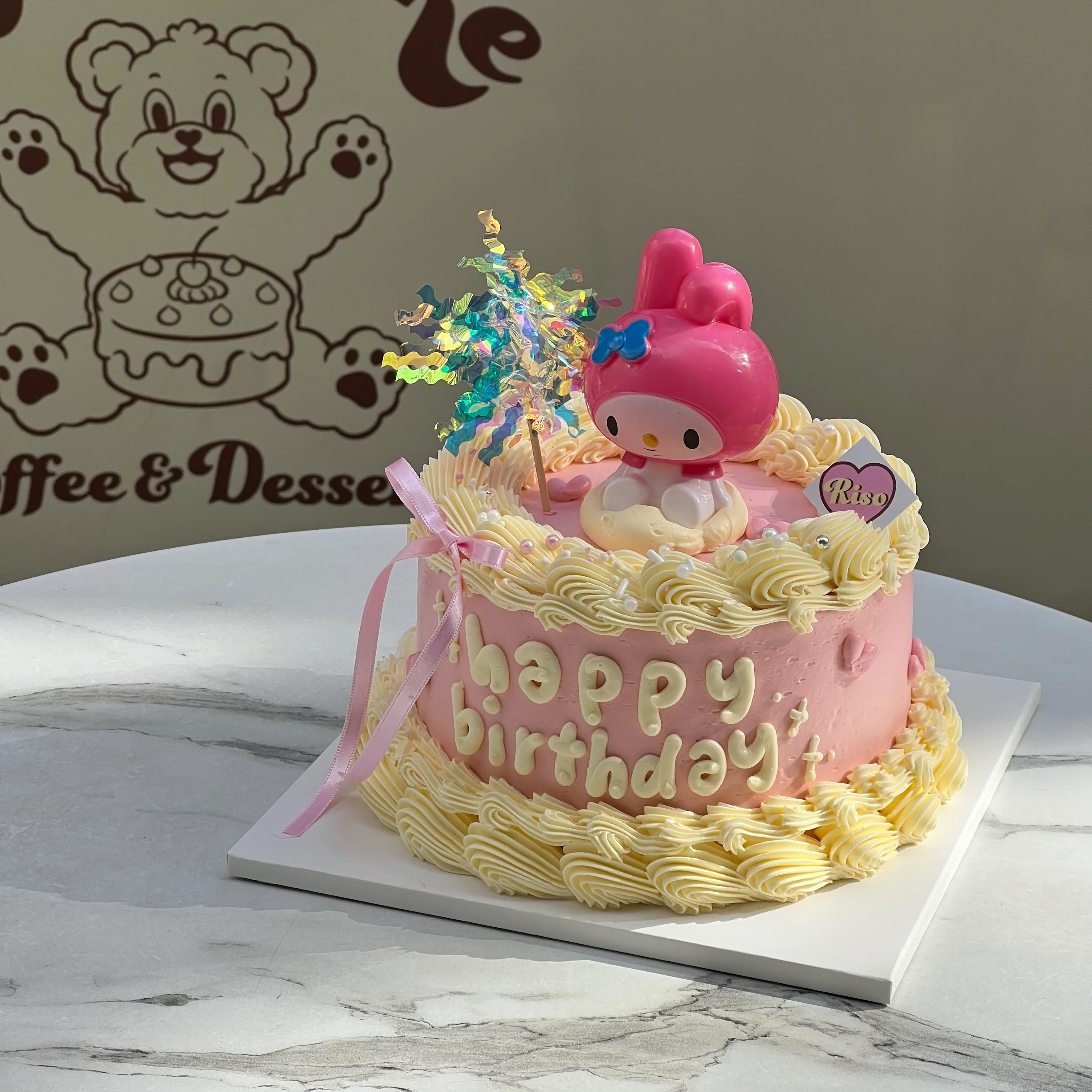 3D My Melody Cake (Round/Heart) - Image 2
