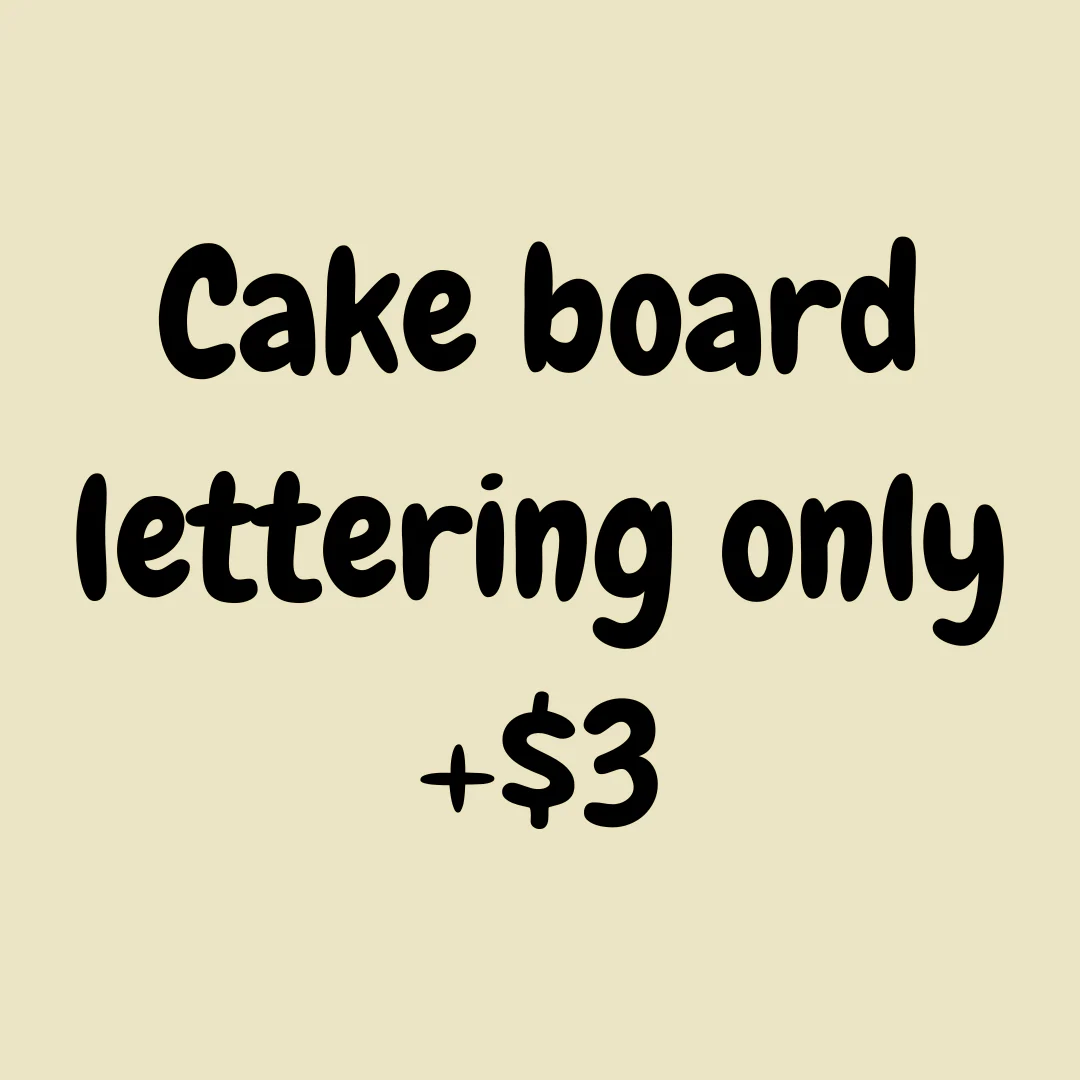 Cake Board Lettering Charge