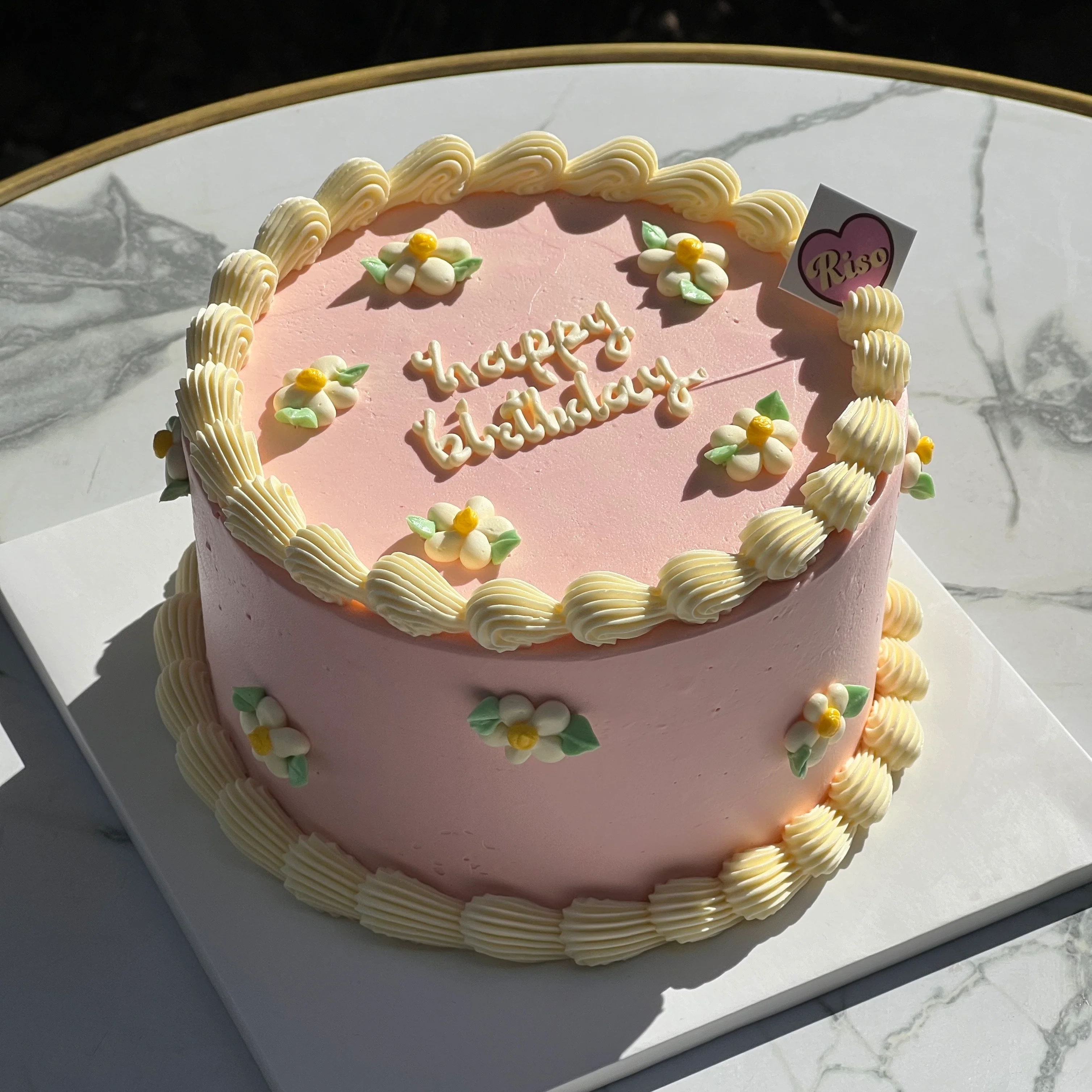 Daisy Cake (Round/Heart)