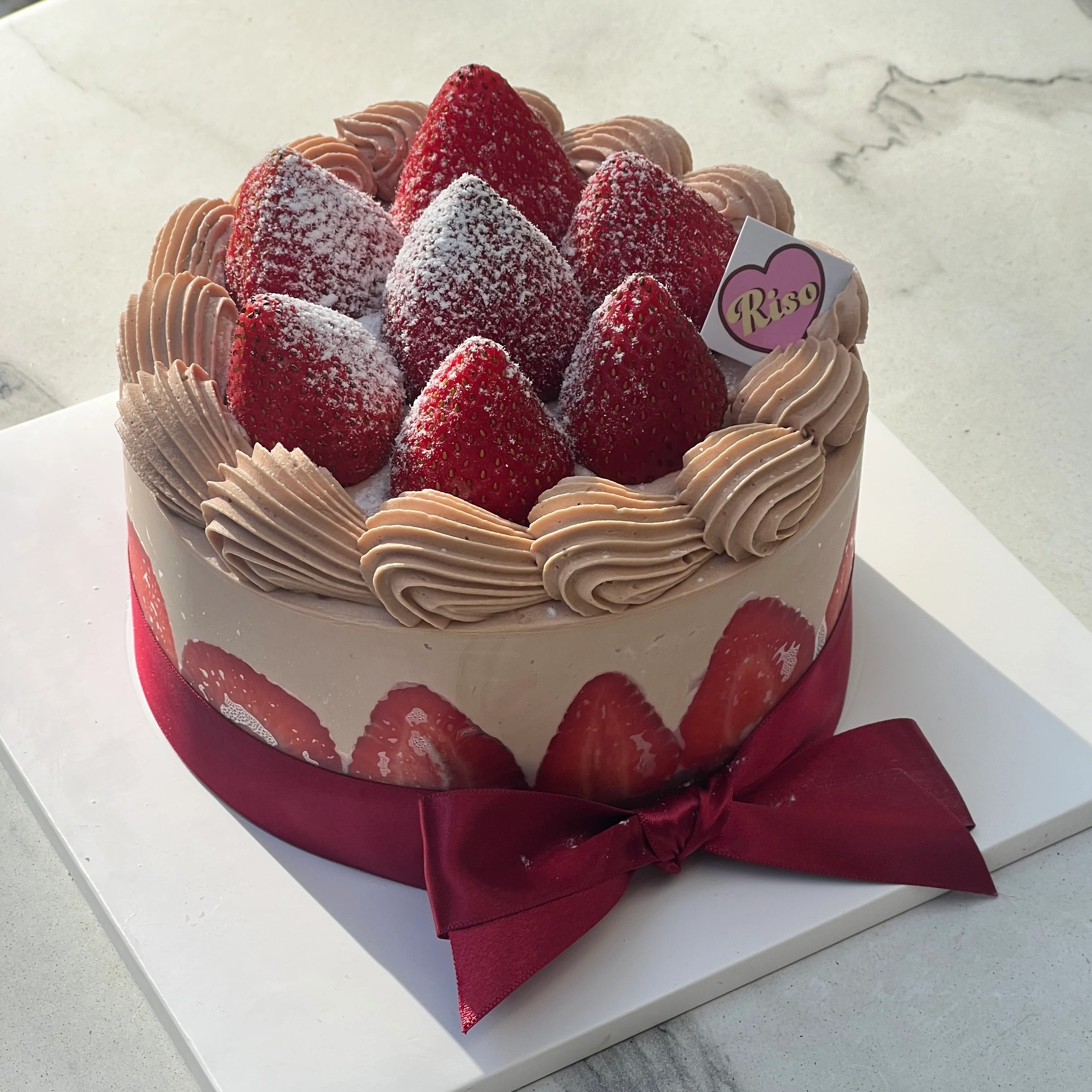 Fresh Cream Chocolate Strawberry Cake - Image 3