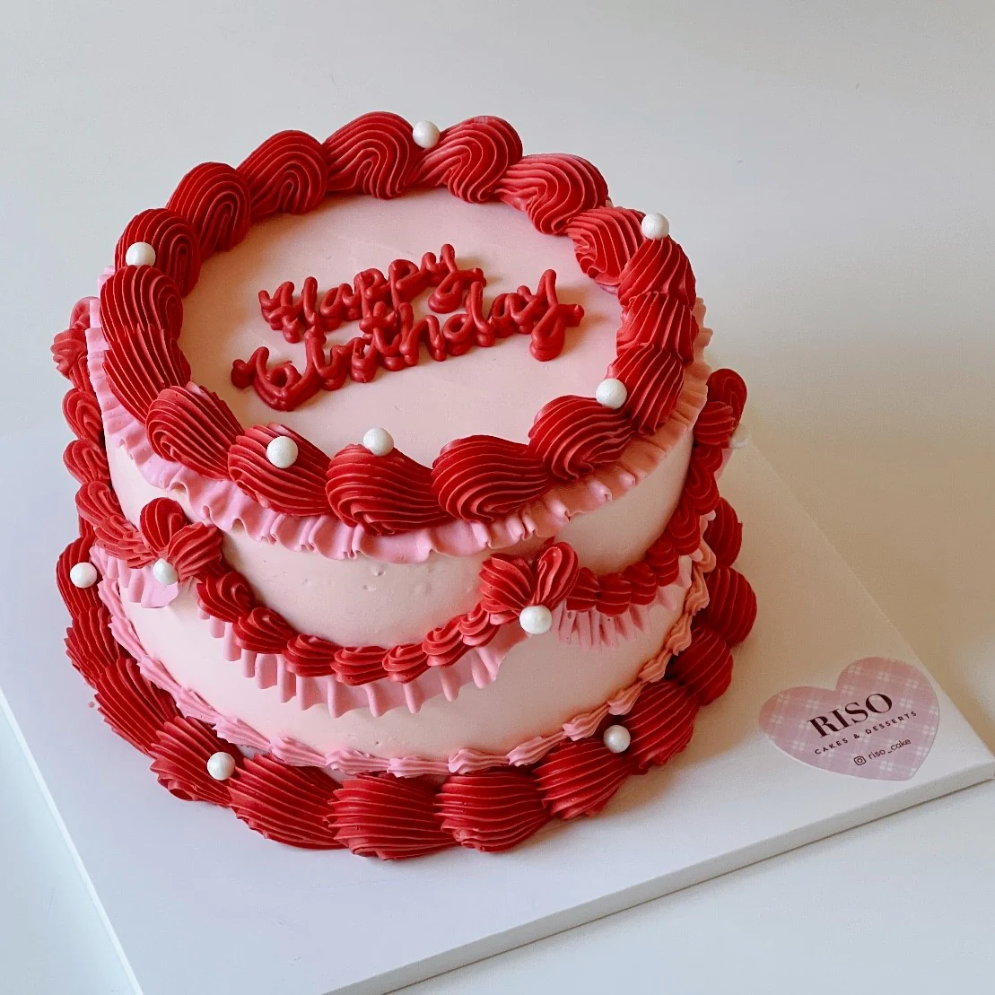 Lace Vintage Cake (Round/Heart)