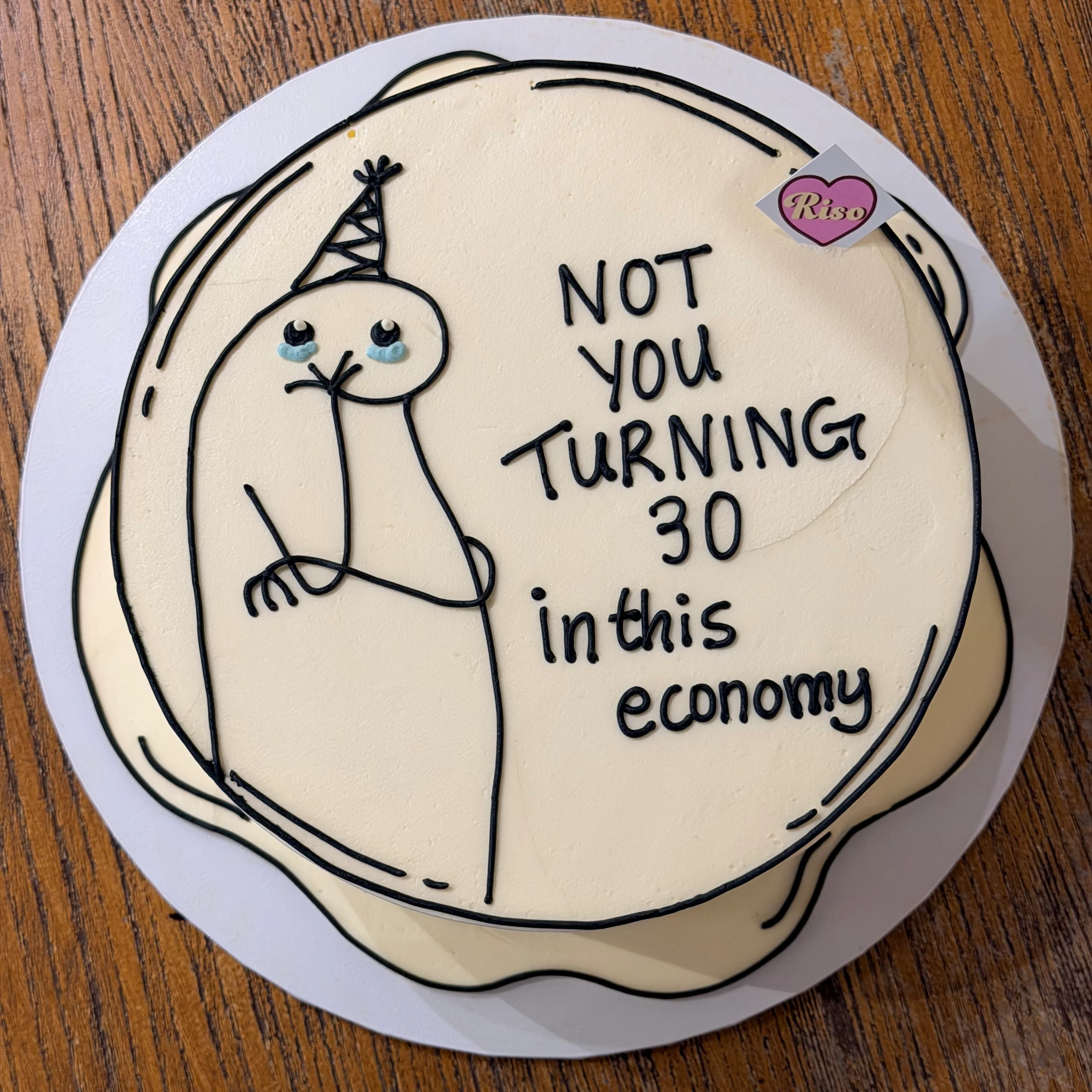 Not you turning 30 Cake (Round/Heart) - Image 2