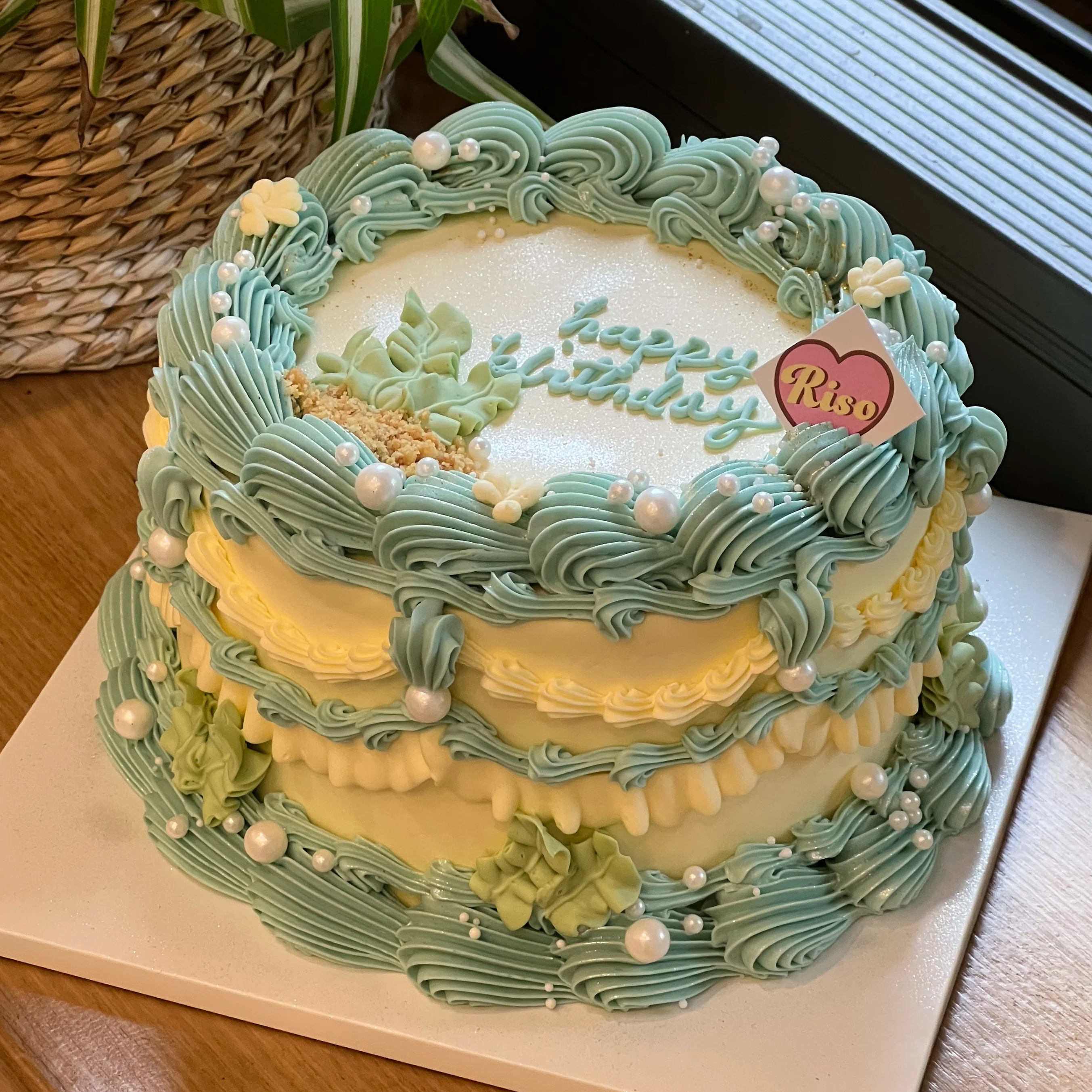 Ocean Vintage Cake (Round/Heart) - Image 4