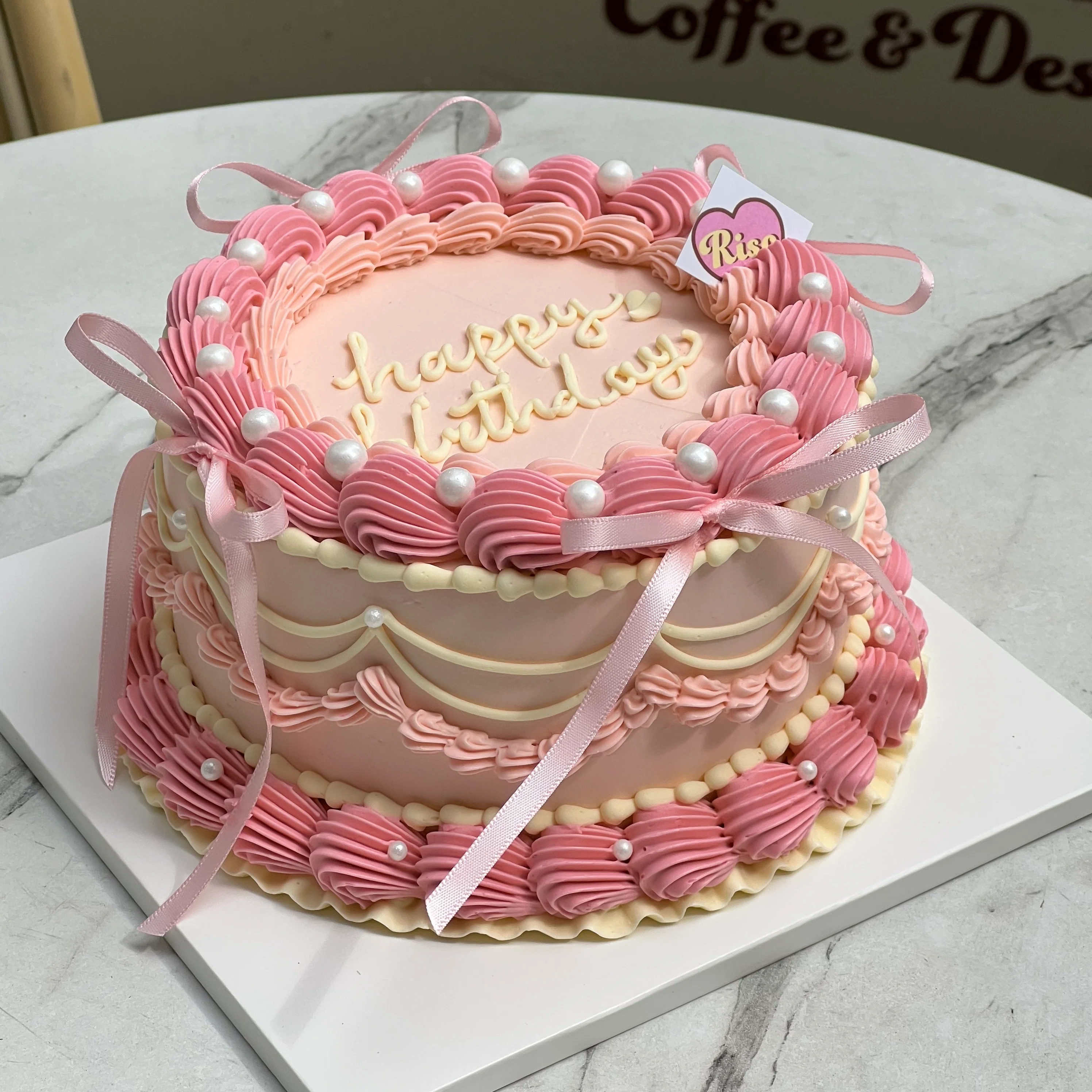 Pearl Ballet Core Cake (Round/Heart) - Image 3