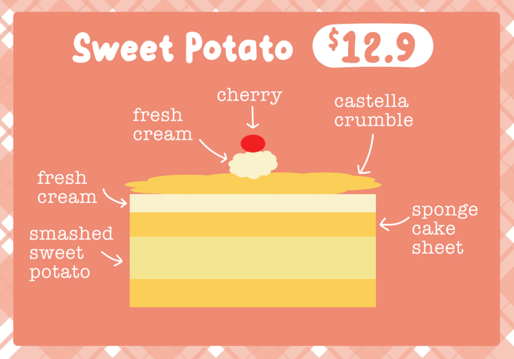 [SOLD OUT] Sweet Potato Cube Cake - Image 4