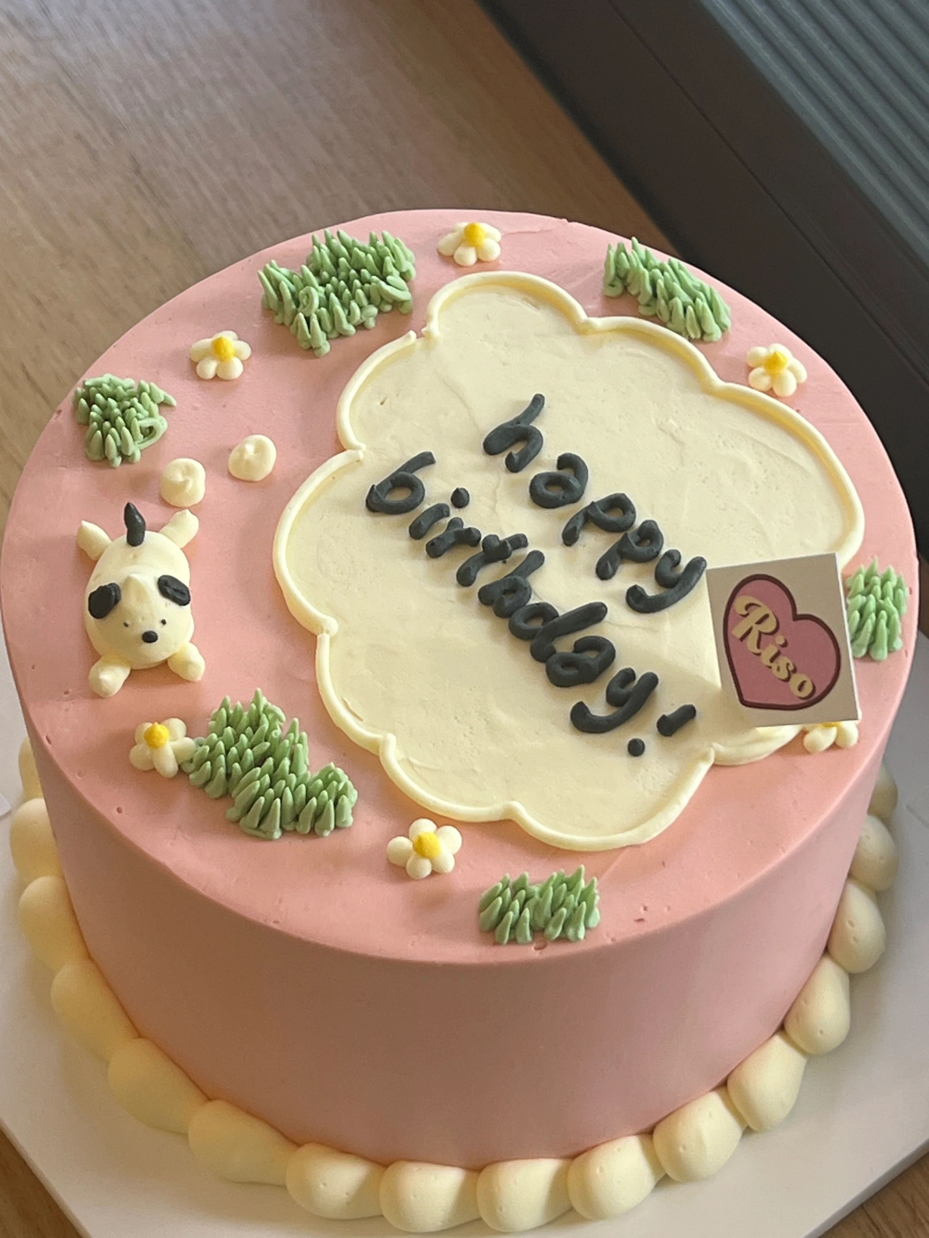 Puppy Picnic Cake (Round/Heart) - Image 2