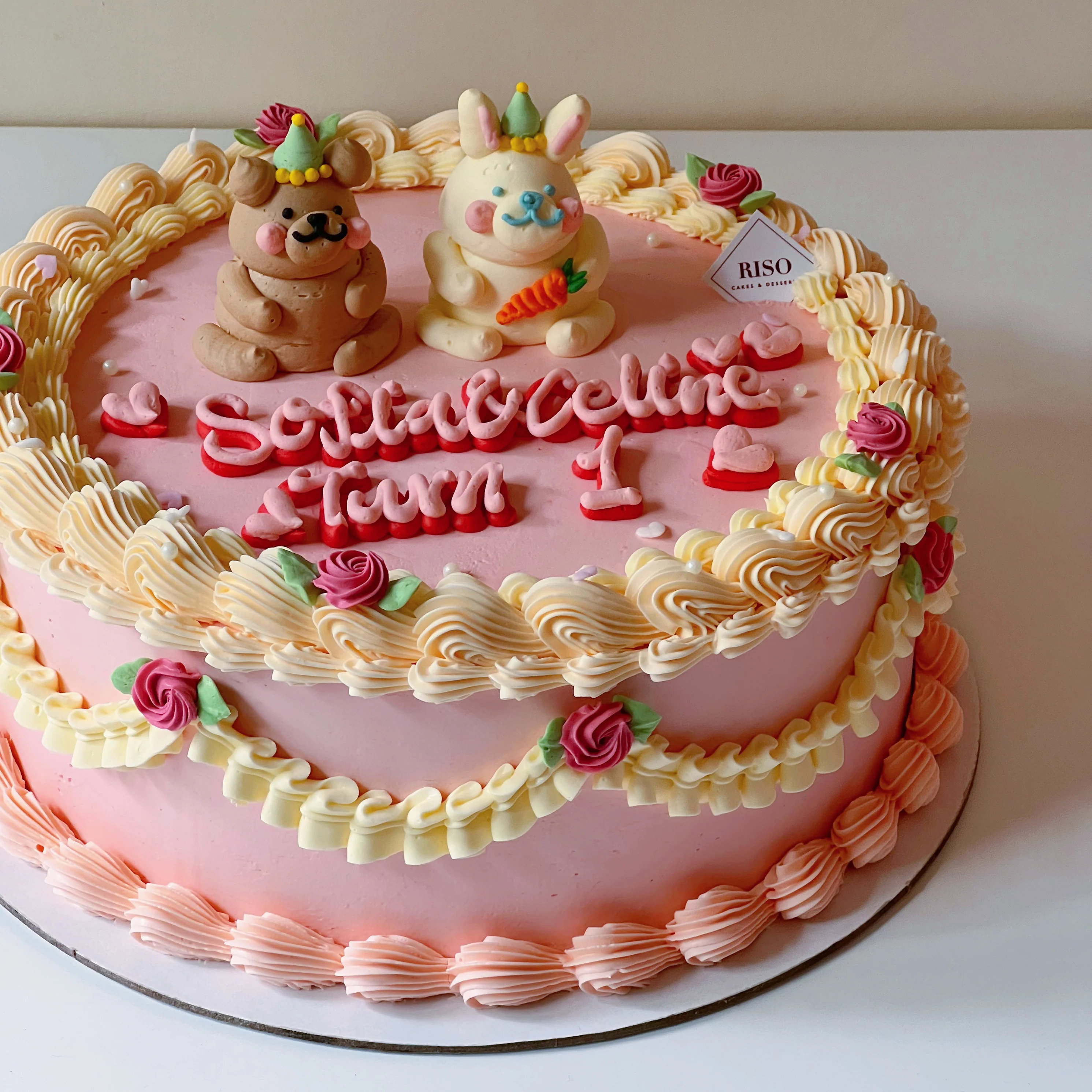 Rose vintage Animal Cake - Image 2