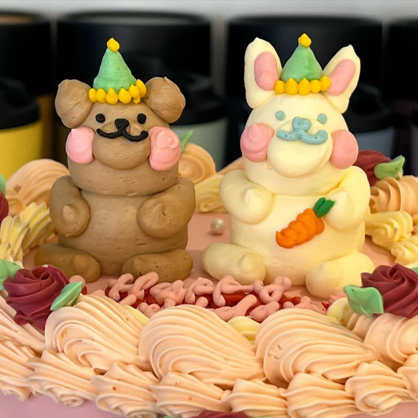 Rose vintage Animal Cake - Image 3