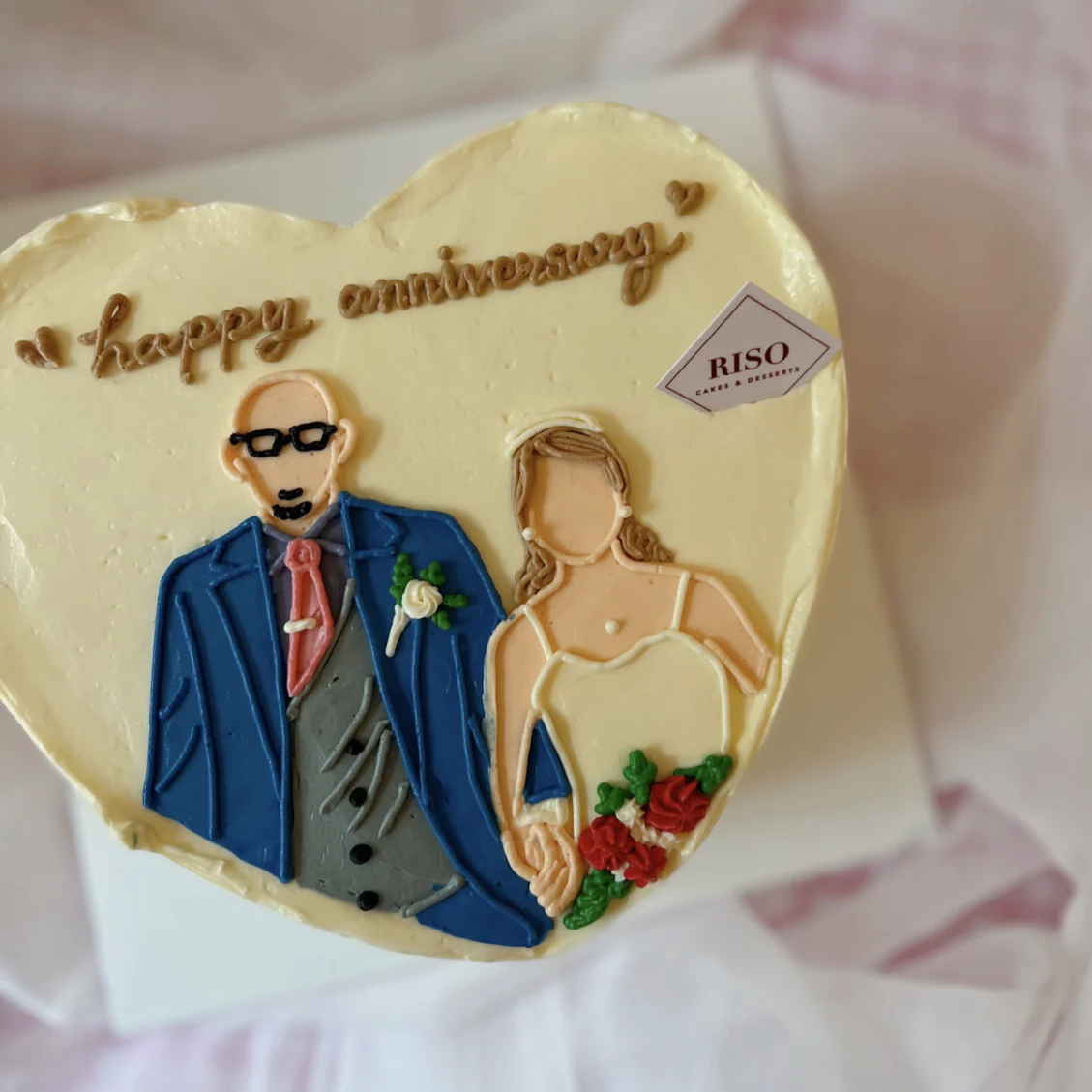 Wedding Picture Cake (Round/Heart) - Image 2