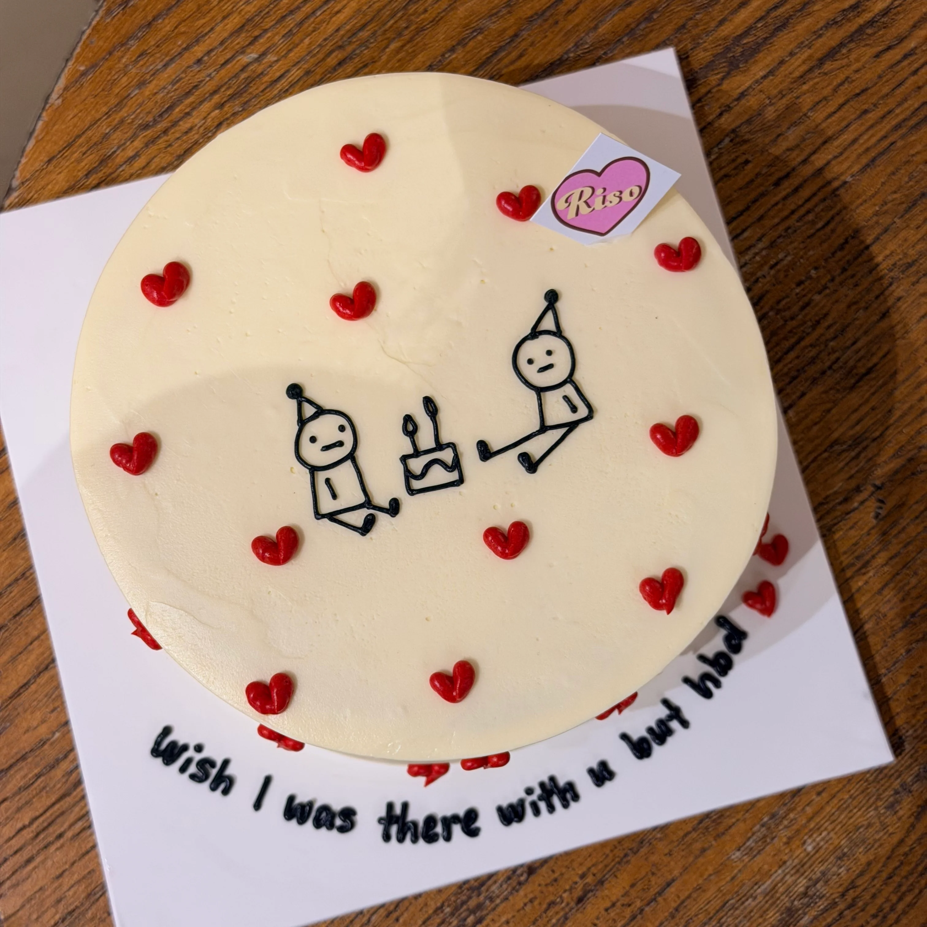 Stick Figure Cake (Round/Heart) - Image 2