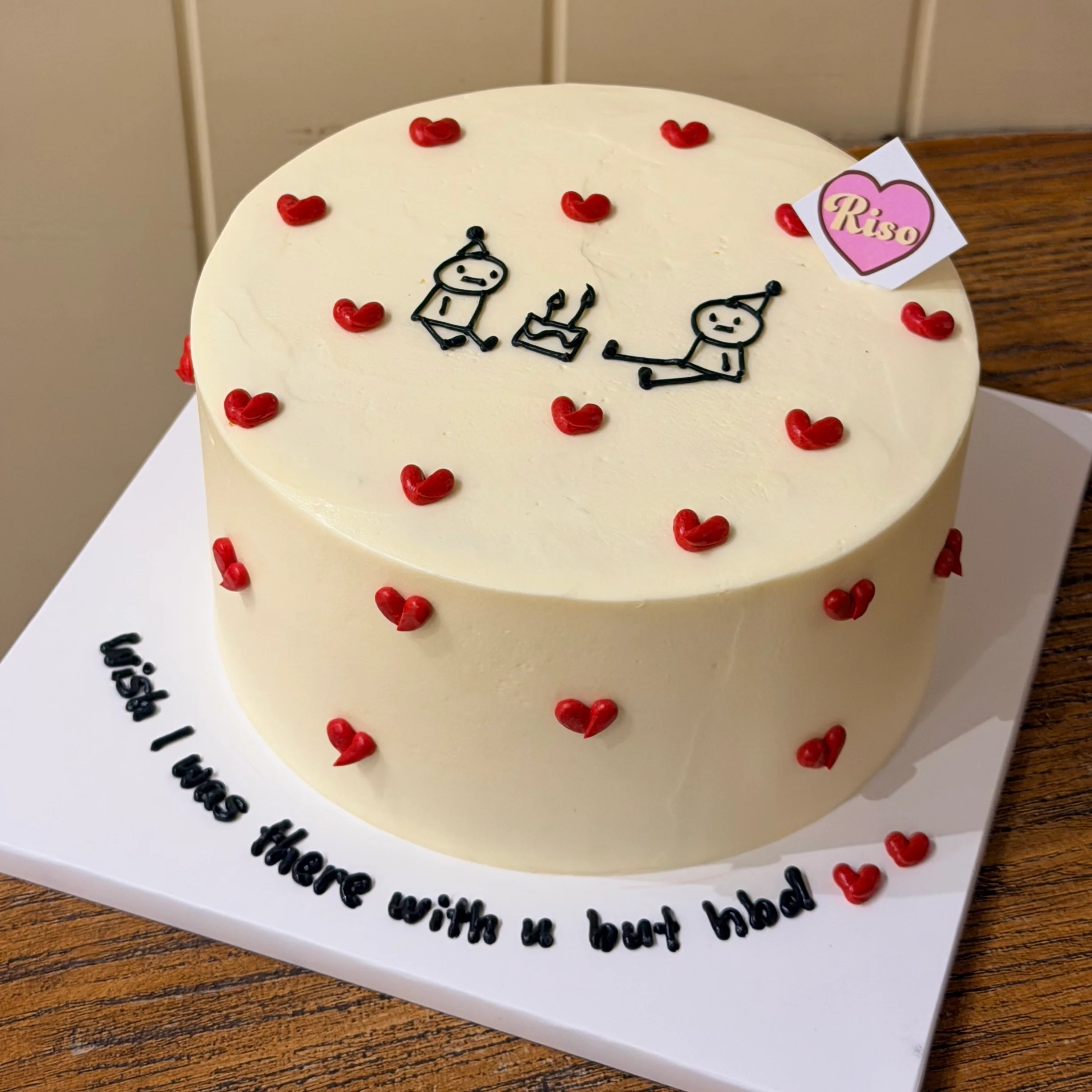 Stick Figure Cake (Round/Heart) - Image 3