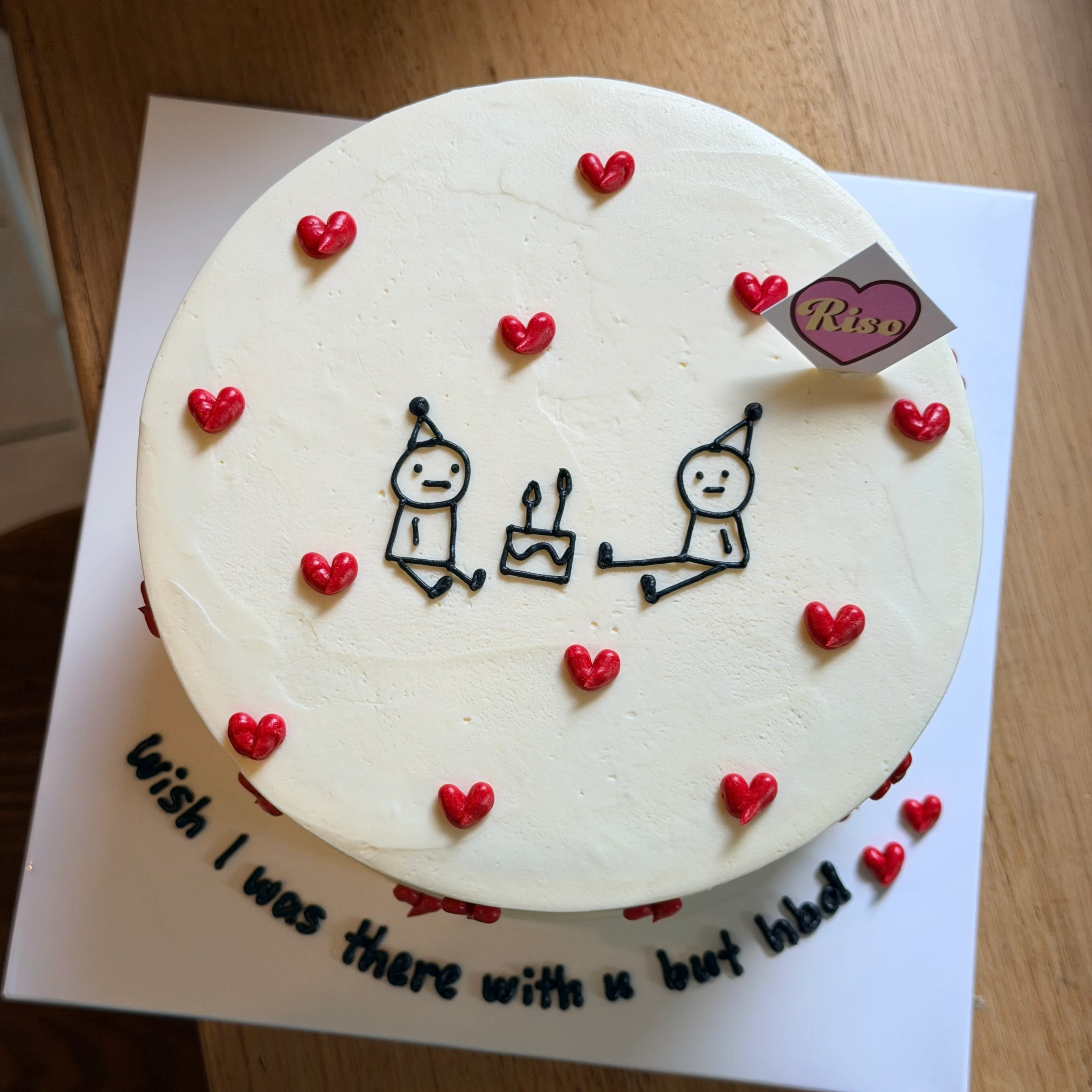 Stick Figure Cake (Round/Heart) - Image 4